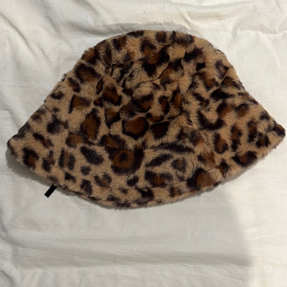 Soft cheetah print bucket hat